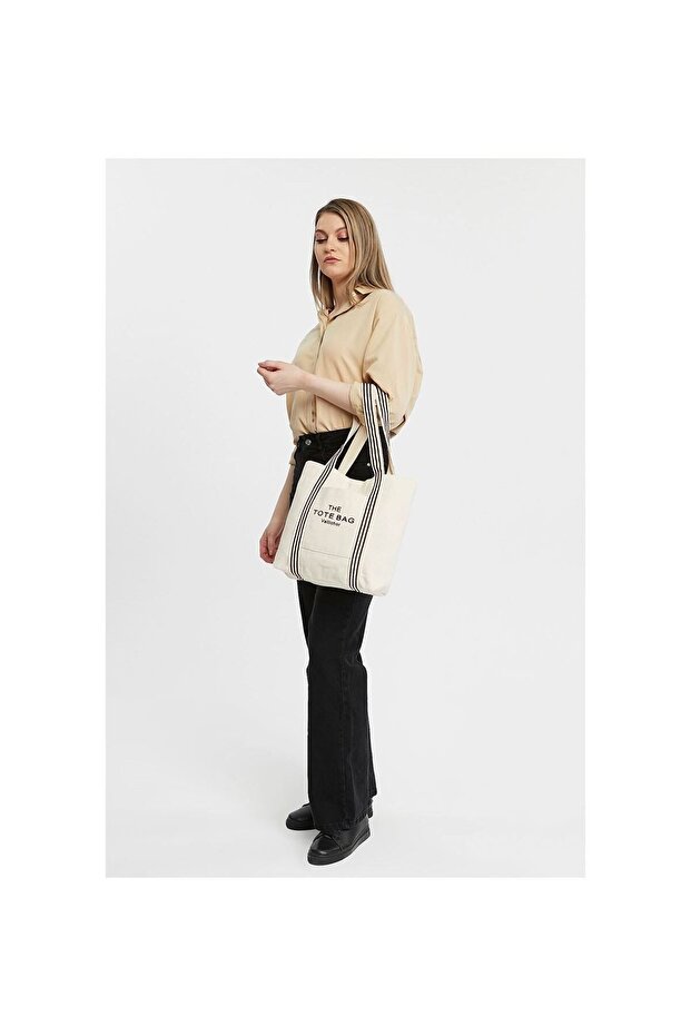 Canvas Shoulder Bag/ Red - 5