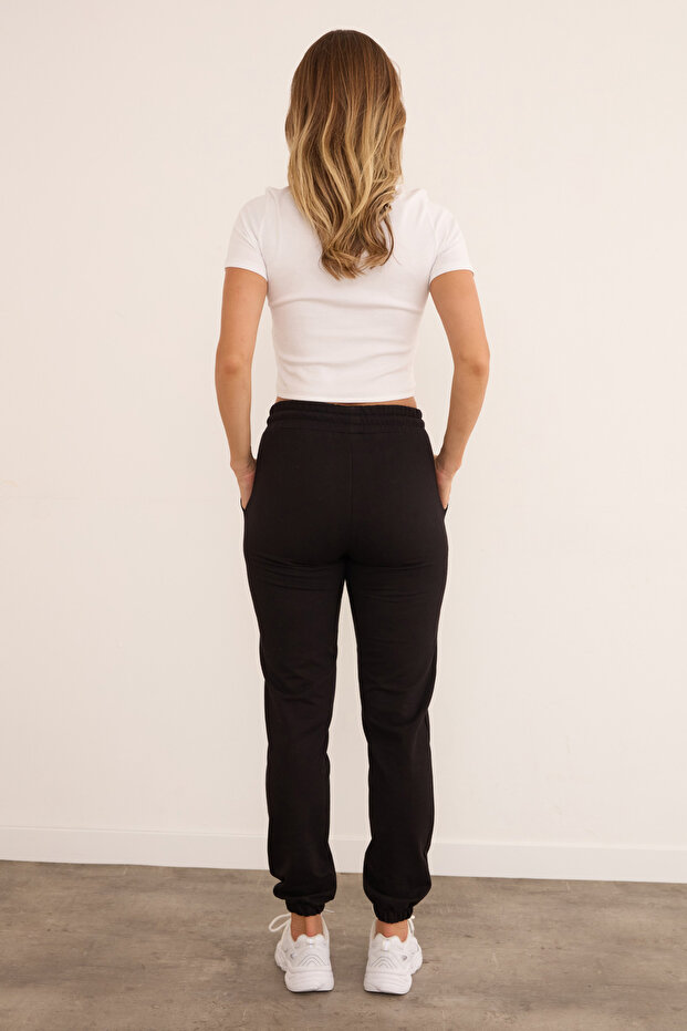Jogginghose mit elastischem Bund und Beinen - 6
