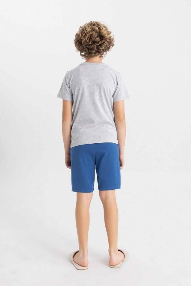 Erkek Çocuk Marvel Pijama Takımı Kısa Kollu Üst Şort C5505A824SM - 6