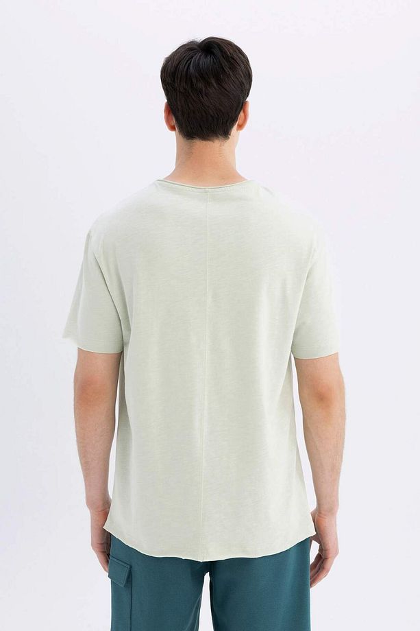 Regular Fit Bisiklet Yaka Kısa Kollu Basic Düz Tişört B7755AX24SM - 6