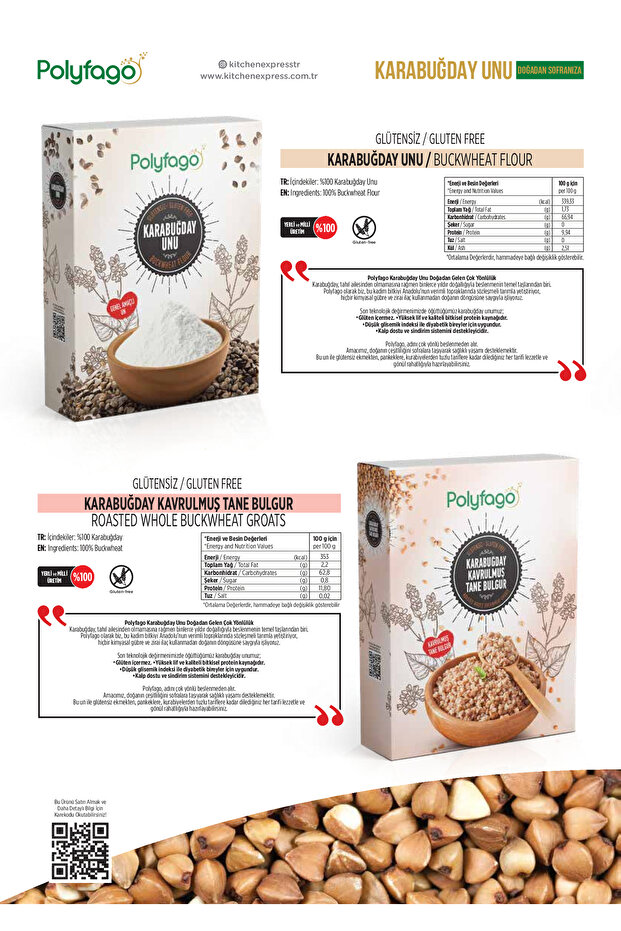 Glutensiz Karabuğday Unu Mix 500 gr - 7