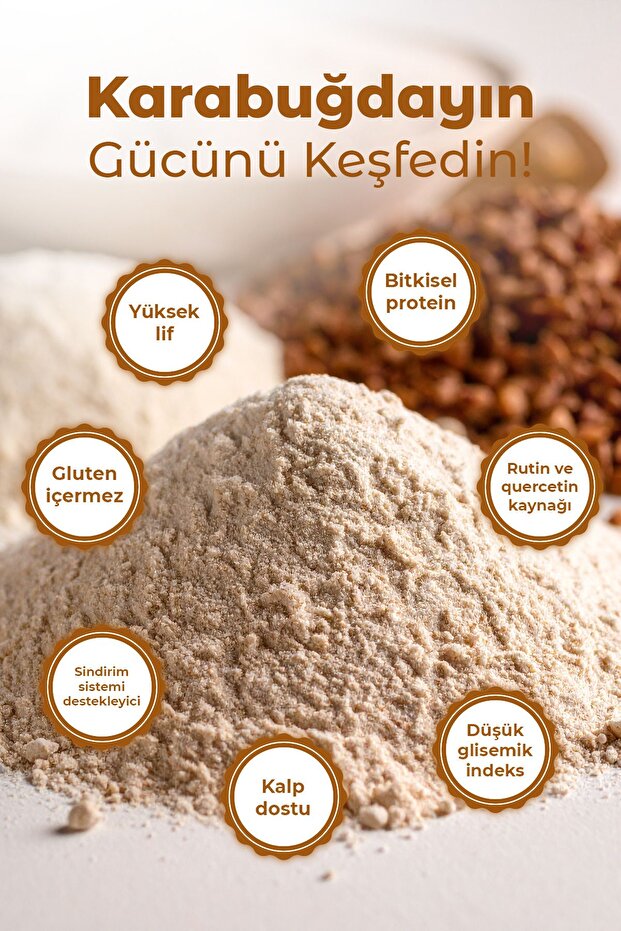 Glutensiz Karabuğday Unu Mix 500 gr - 3