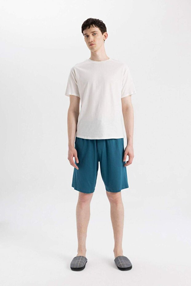 Regular Fit Cepli Şort Pijama Altı Z6848AZ24SM - 1