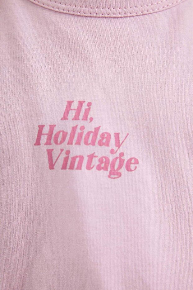 Kız Çocuk 2'li Takım Bisiklet Yaka Baskılı Atlet Şort C5368A824SM - 4