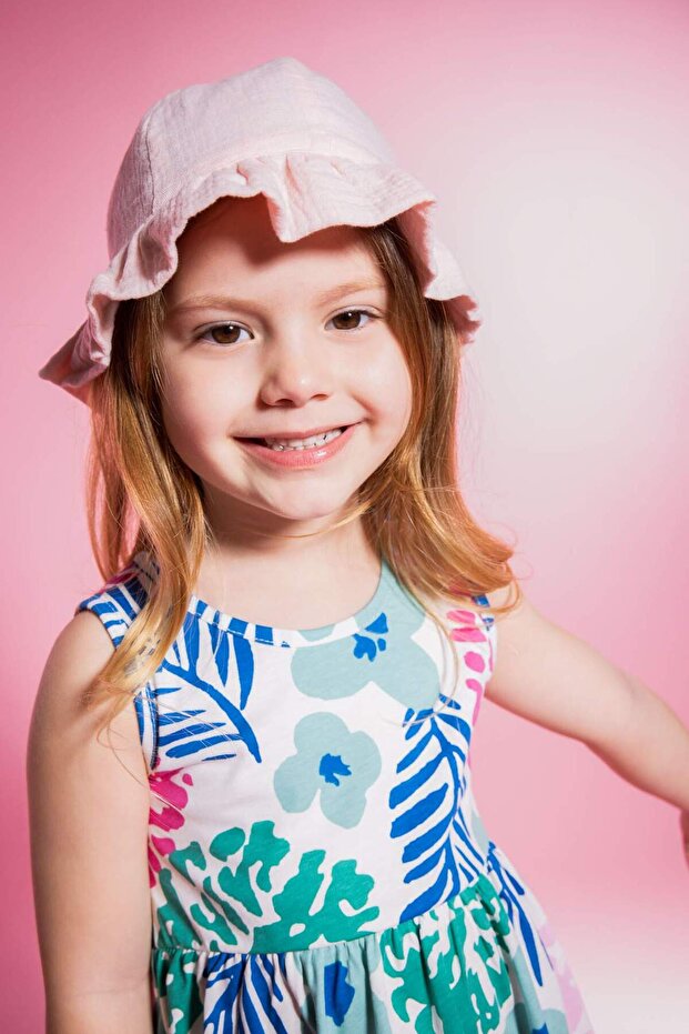 Kız Bebek Müslin Bucket Şapka B7988A524SM - 1