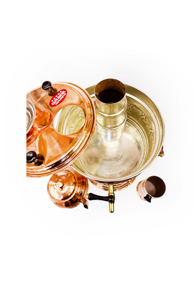 Odunlu Bakır Semaver - 4