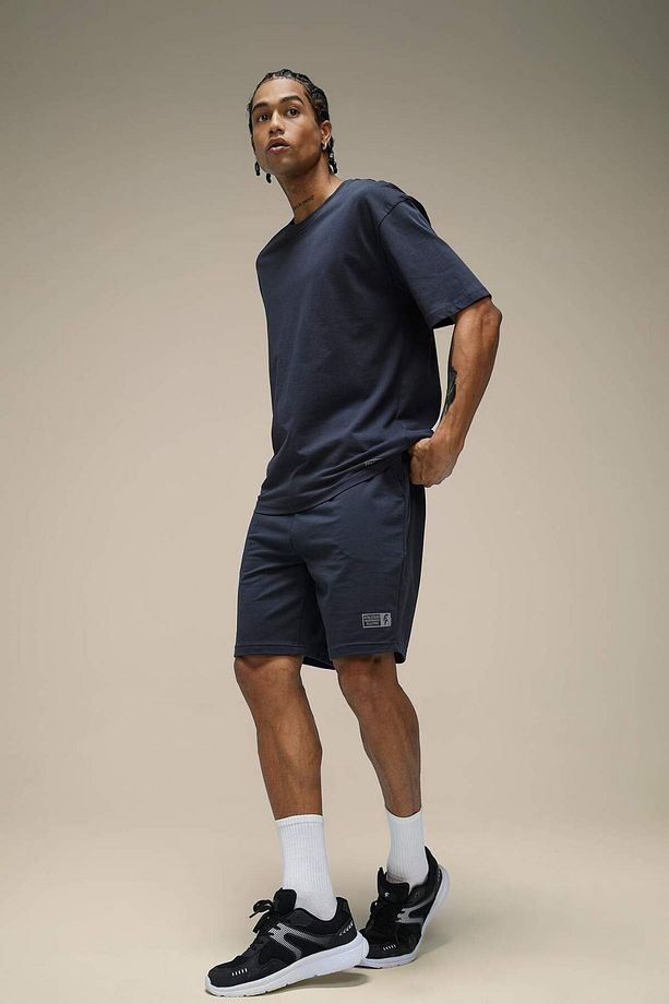 DeFactoFit Slim Fit Dar Kesim Kısa Paça Sweatshirt Kumaşı Şort A1625AX24SM - 1