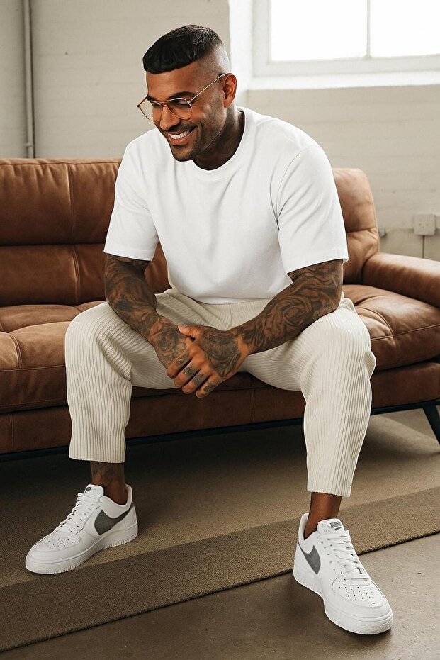 Plain Oversize Tee - 1