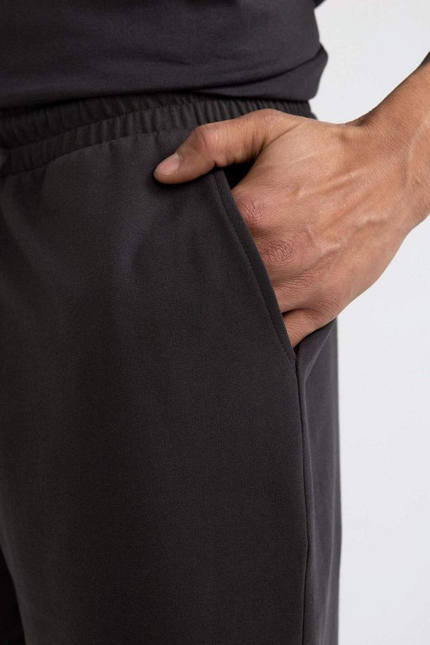 DeFactoFit Slim Fit Dar Kesim Kısa Paça Sweatshirt Kumaşı Şort A1625AX24SM - 7
