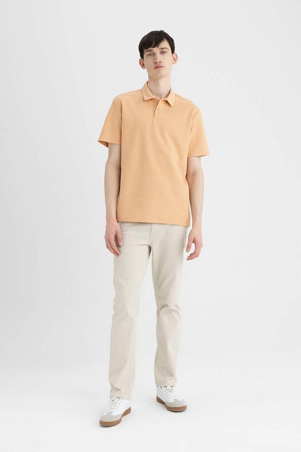 New Regular Fit Basic Düz Kısa Kollu Polo Tişört B4939AX24SP - 5