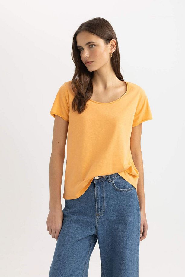 Regular Fit Bisiklet Yaka Kısa Kollu Tişört K1508AZ24SM - 3