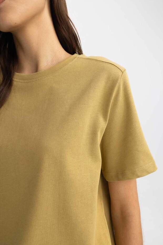 Regular Fit Bisiklet Yaka Premium Kısa Kollu Tişört A9428AX24SM - 5