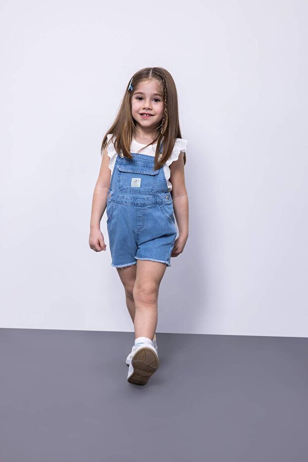 Kız Bebek Jean Salopet B8231A524SM - 2