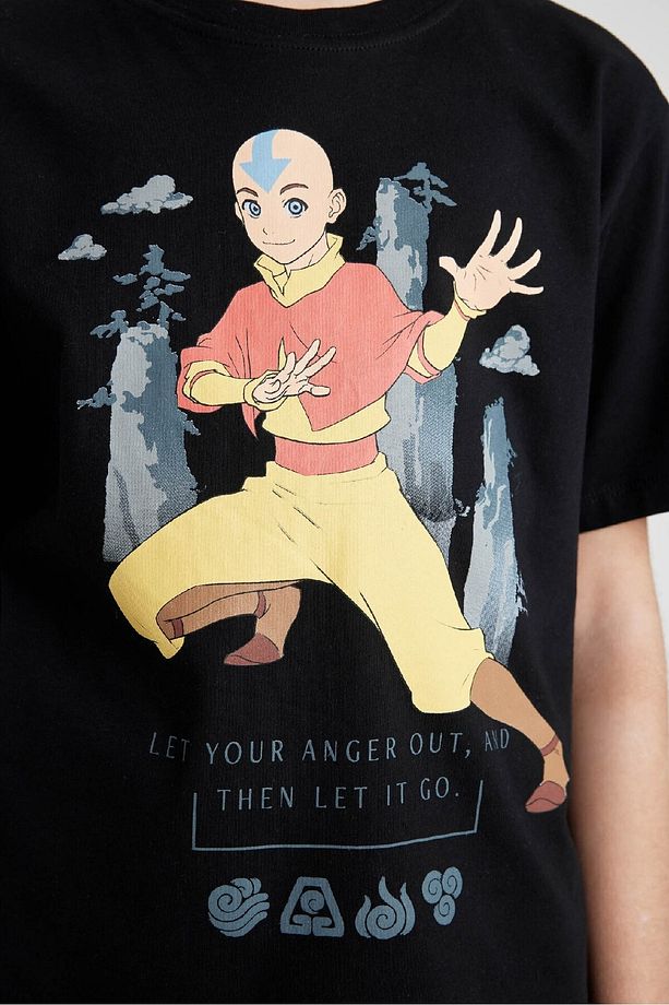 Erkek Çocuk Avatar the Last Airbender Bisiklet Yaka Kısa Kollu Tişört C0381A824SM - 5