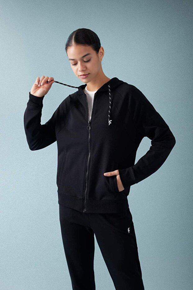 DeFactoFit Regular Fit Kapüşonlu Sporcu Fermuarlı Sweatshirt B4660AX24SP - 3
