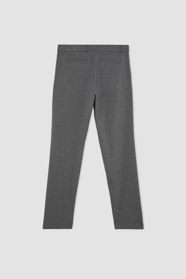 Yazlık Kumaş Pileli Pantolon Tailored Regular Fit Normal Kesim Basic Düz Cepli Düz Paça A7273AX24SP - 8