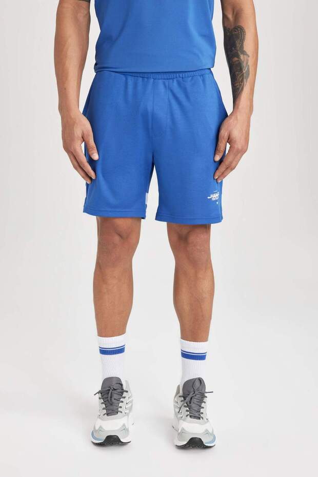 DeFactoFit Slim Fit Dar Kesim Sporcu Kısa Paça Şort B5028AX24SP - 6