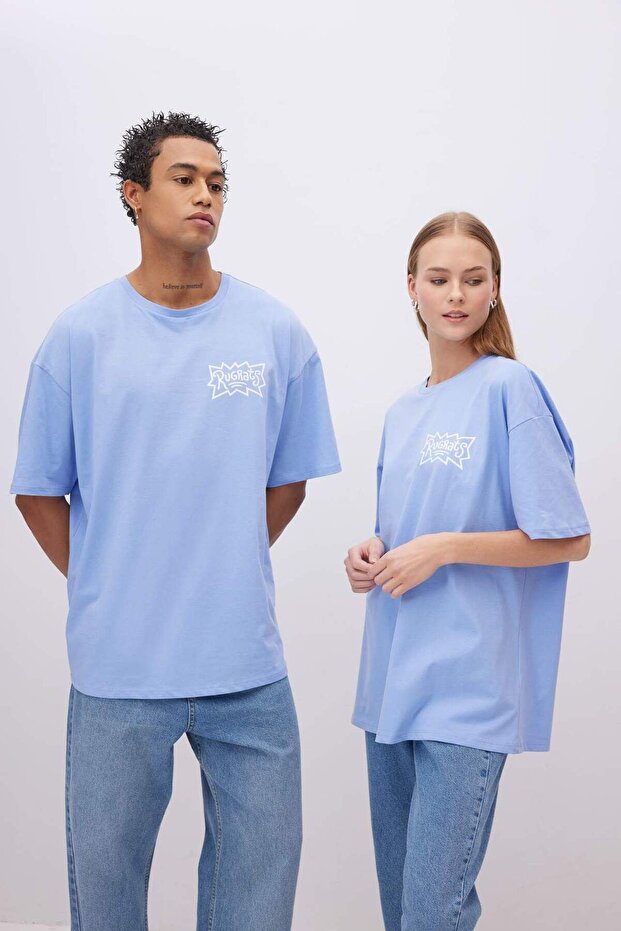 Coool Rugrats Oversize Geniş Kalıp Bisiklet Yaka Kısa Kollu Tişört C3791AX24SM - 3