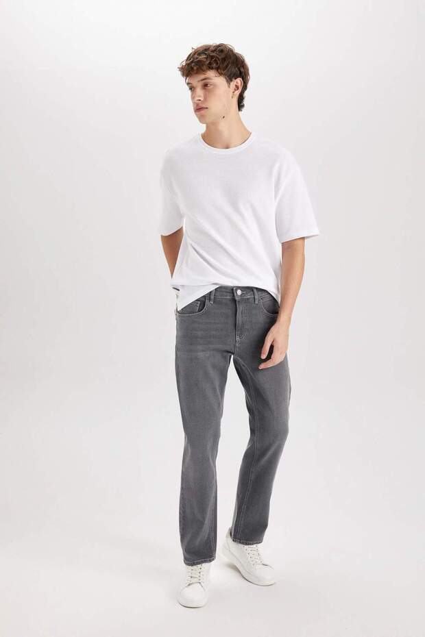Sergio Regular Fit Normal Kalıp Normal Bel Boru Paça Jean Pantolon B7349AX24SP - 3