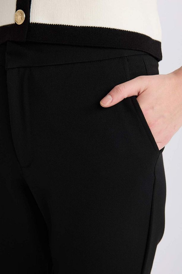 Klasik Chino Kumaş Pantolon Normal Bel Basic Düz Cepli Bilek Boy C1429AX24SP - 5