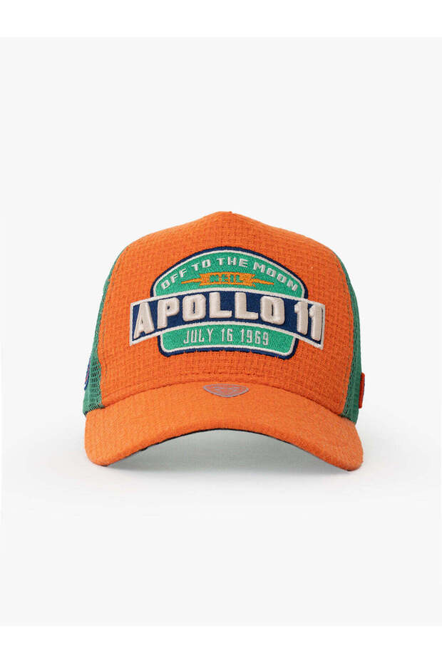 Kadın Erkek Turuncu Trucker Şapka-space Collection-apollo - 4