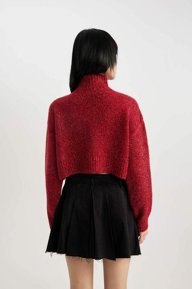 Coool Regular Fit Kırmızı Balıkçı Yaka Kazak M6774AZ23WN - 6