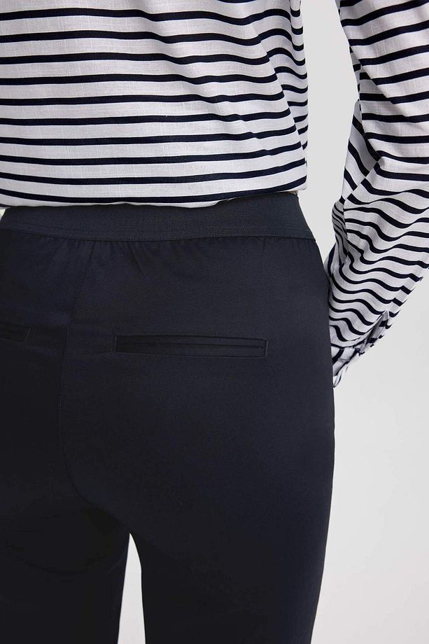 Sigaret Saten Kumaş Pantolon Normal Bel Basic Düz Beli Lastikli Düz Paça J8743AZ24SM - 8