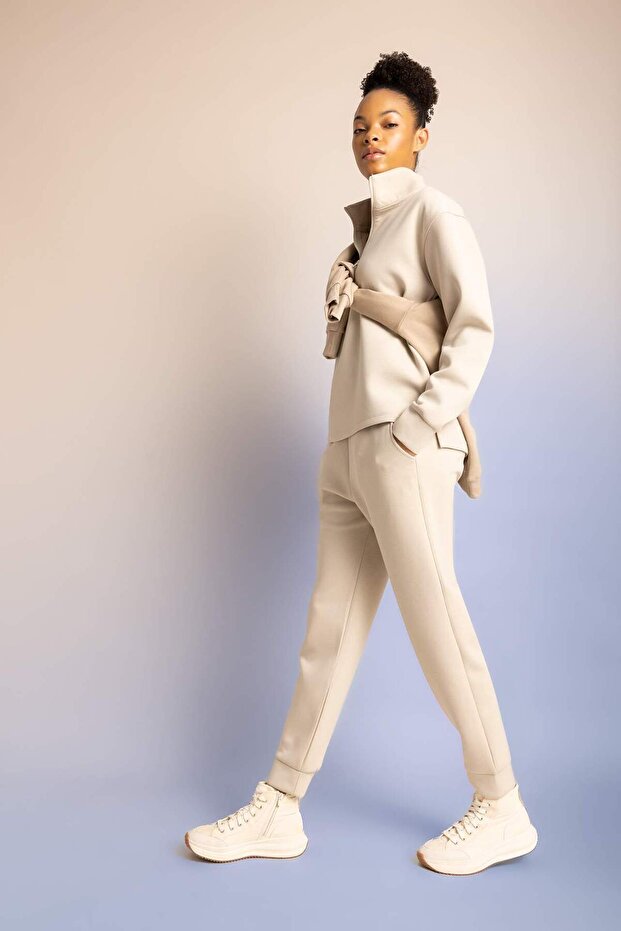 DeFactoFit športové Jogger nohavice Standard Fit elastický pás vrecká Basic Plain B6358AX23WN - 2