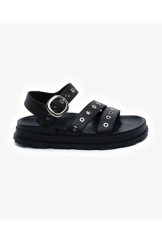 Kadın Siyah Hakiki Deri Sandalet 5Y2CS34470 - 1