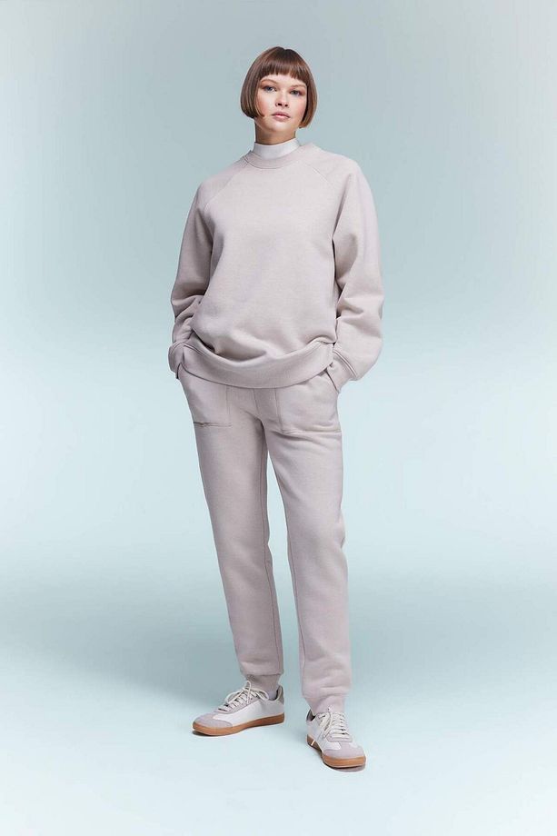 Regular Fit Jogger Kışlık Eşofman Altı Basic Düz Beli Lastikli Bağcıklı Cepli V2699AZ23WN - 3