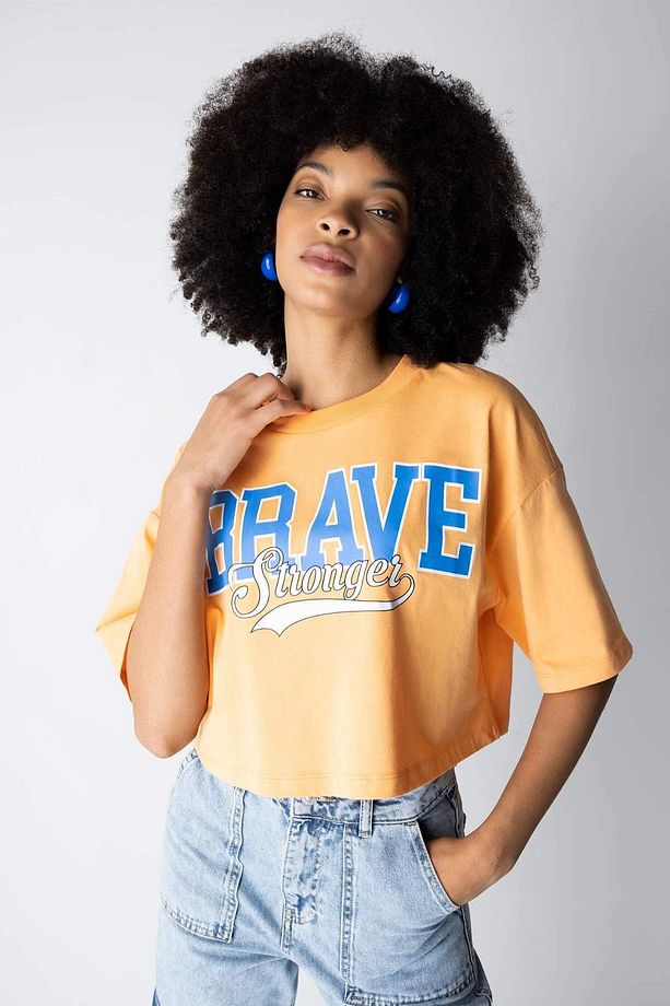 Coool Oversize Fit Baskılı Kısa Kollu %100 Pamuk Tişört Z2179AZ23SM - 2