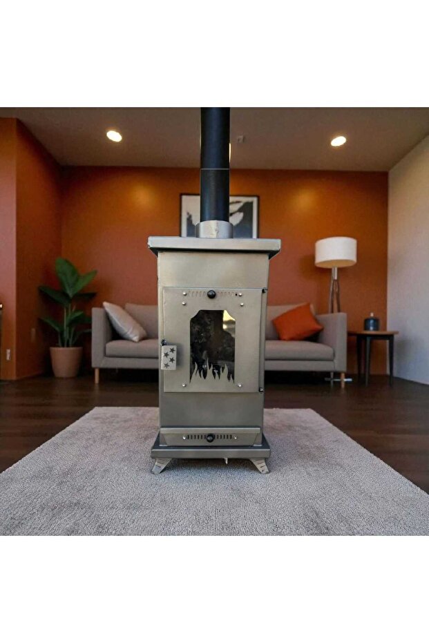 Şömine Tipi Orta Boy Pelet Soba - 3