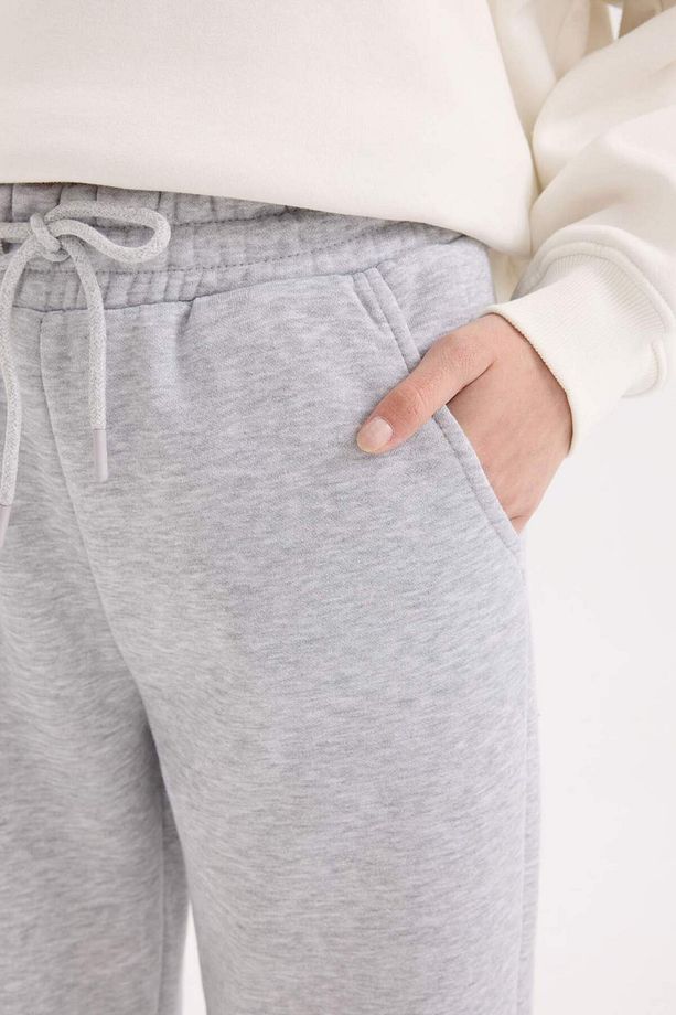 Jogger Standart Fit Esnek Bantlı Paça Kalın Kumaş Uzun Boy Eşofman Altı S7370AZ22WN - 5