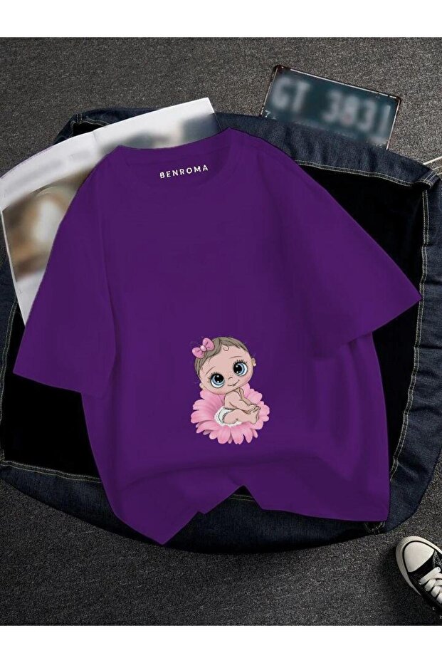 Pregnant Baby Printed T-Shirt
