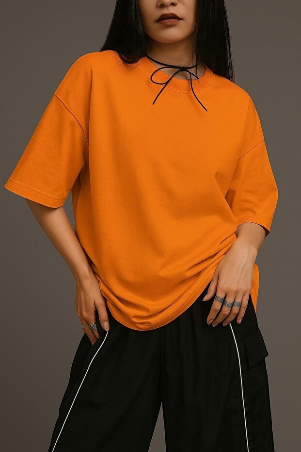 تي شيرت عادي كبير الحجم - 1