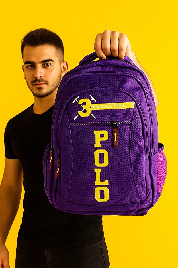 School Polo Backpack - Usb Cable - 1