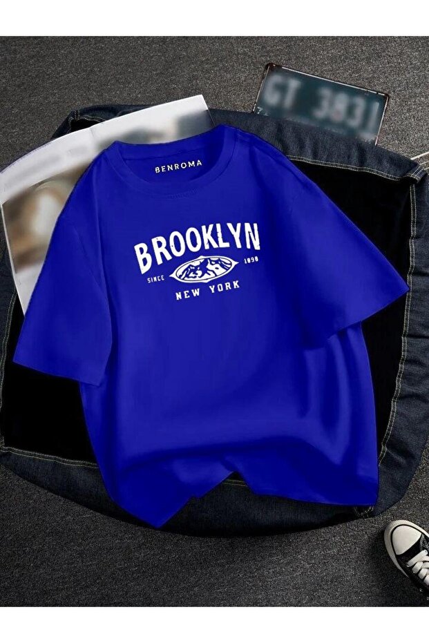 Oversize Brooklyn Printed Unisex T-Shirt Printed