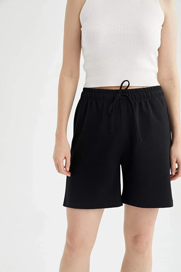 Regular Fit Geri Dönüşümlü Bermuda Şort U4570AZ21HS - 4