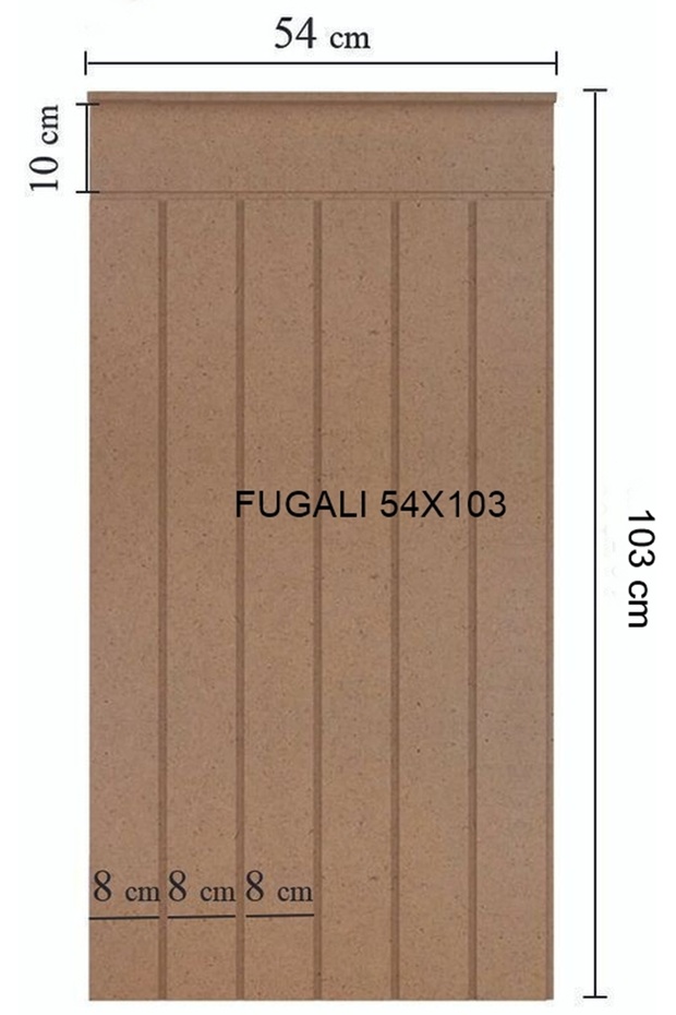İskandinav Duvar Paneli Mdf Cnc İşlemeli Dekoratif Boyanabilir Duvar Paneli Duvar Çıtası(54X103) - 1