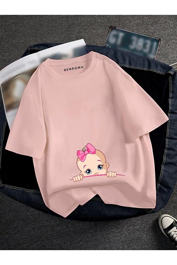 HAMİLE BASKILI TİSORT - 1