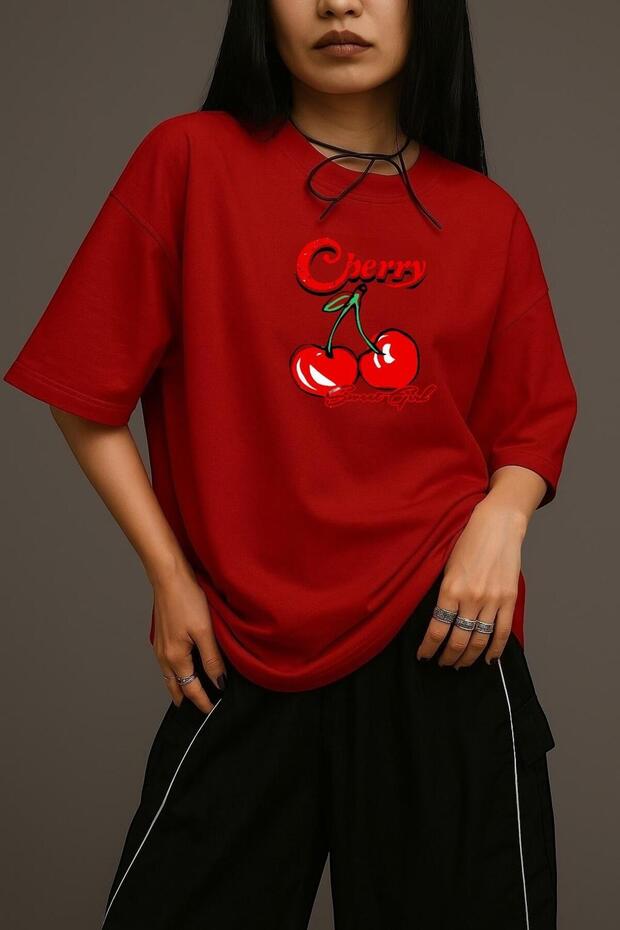 ΜΠΛΟΥΖΑ CHERRY SWEAT GIL OVERSIZE - 1