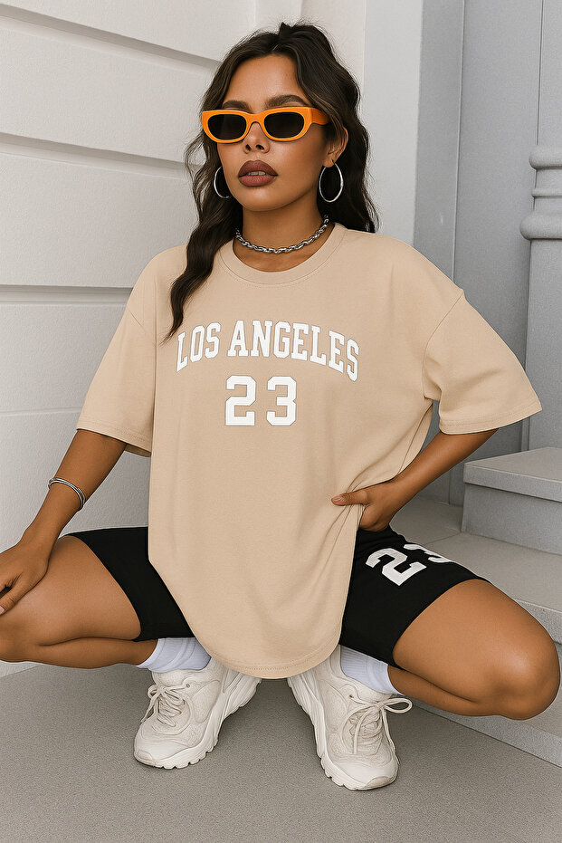 Los Angeles Printed Oversize Unisex T-Shirt