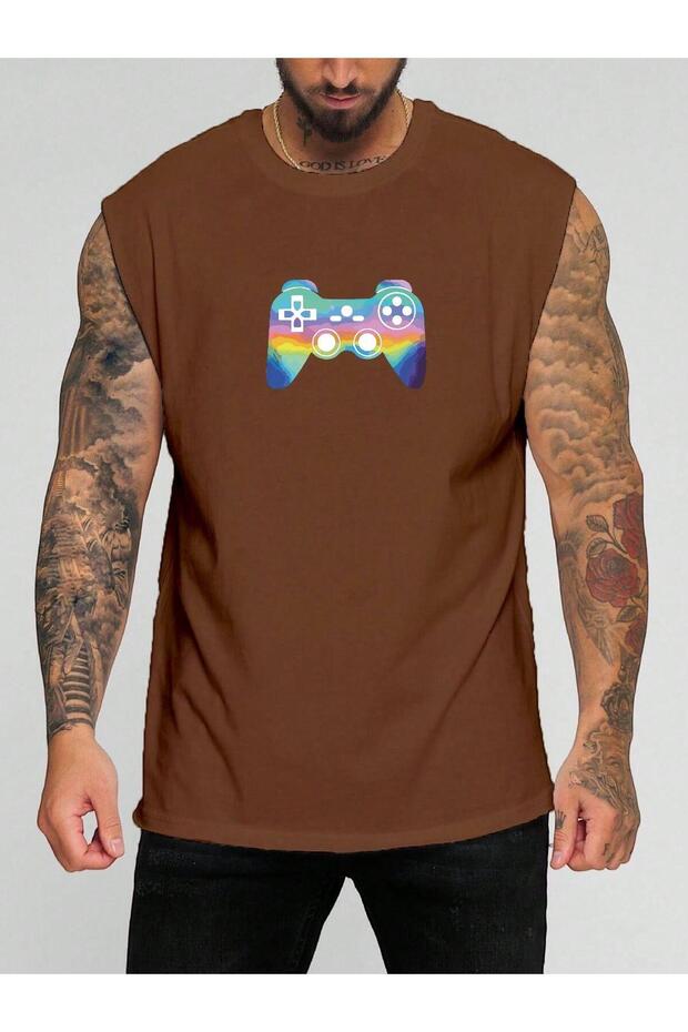 Ps4 Printed Sleeveless T-Shirt