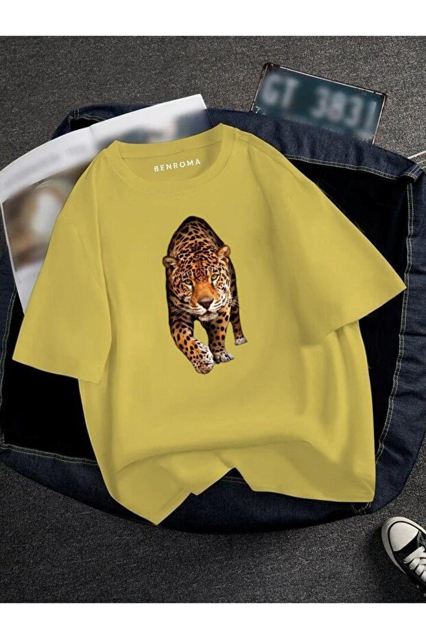 Tiger Printed Oversize Unisex T-shirt