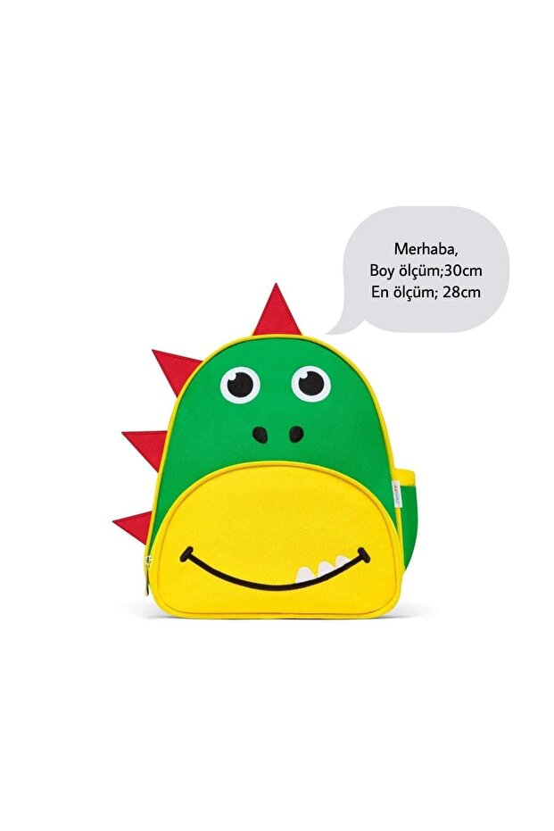 Children's Dinosaur Patterned School Backpack - 1