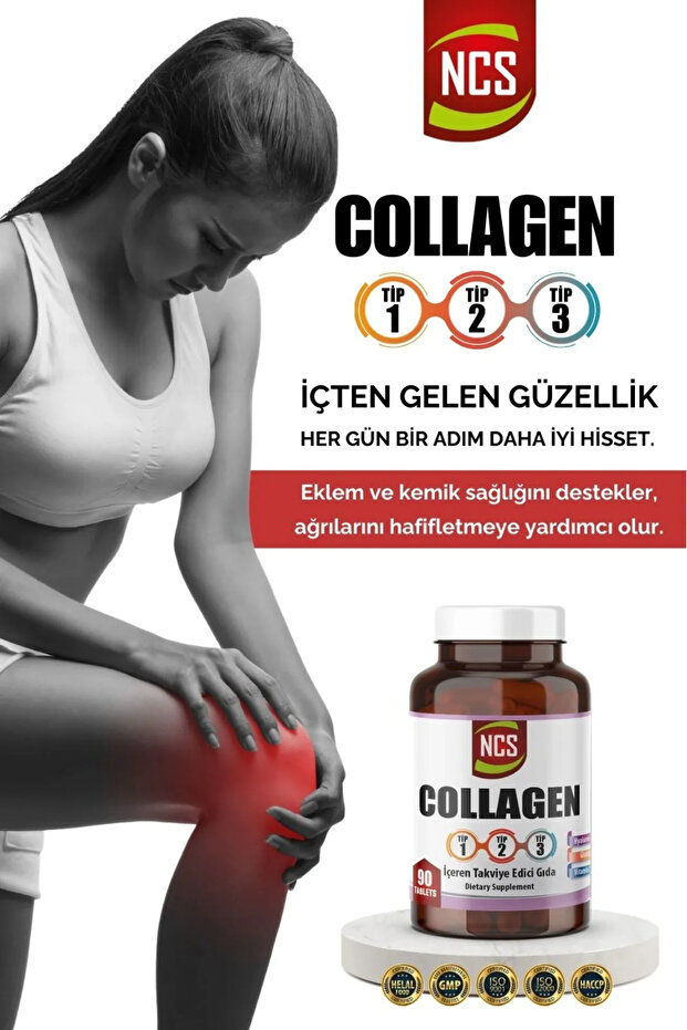 Hidrolize Collagen Type 1-2-3 Vitamin C Glutatyon 90 Tablets Hap Kutusu Hediyeli - 3