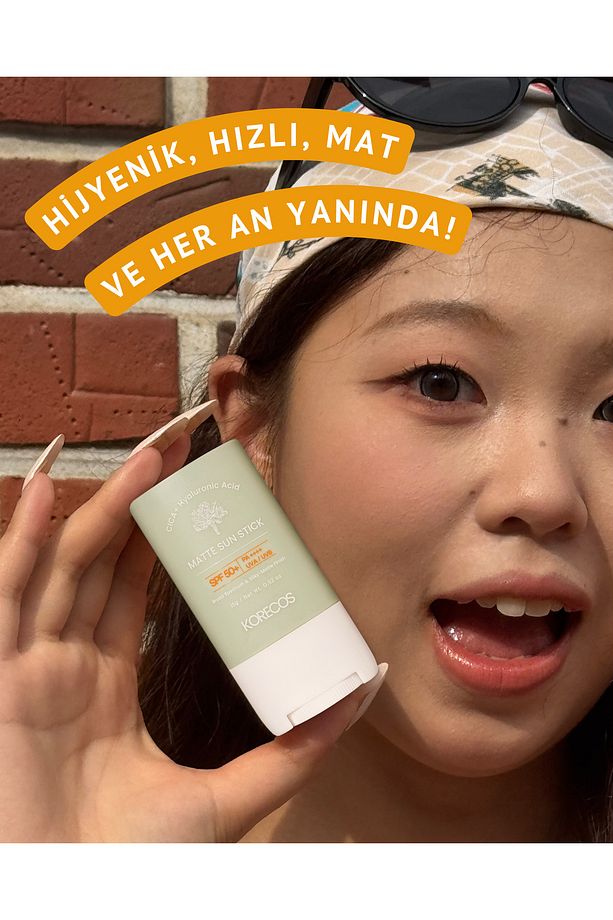 Matte Sun Stick Spf50 Pa Uva/uvb Cıca Hyaluronik Asit Mat Bitişli Yüksek Korumalı Stick Güneş Kremi - 5