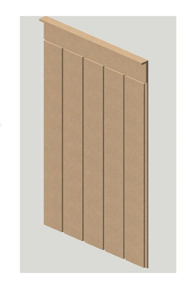 Boyanabilir Cnc Işlemeli Duvar Paneli Mdf 102×45cm(6MM) - 1