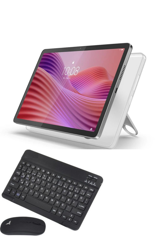 Tab 4GB RAM 128 GB HAFIZA 10.1"İNCH M10 GRİ TABLET+ŞEFFAF KILIF+ KLAVYE+MOUSE+KALEM - 3