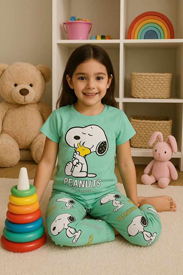Girls' Very Beautiful Quality Combed Cotton Character Combed Cotton Set